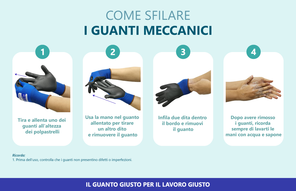 Come Sfilare I Guanti Meccanici