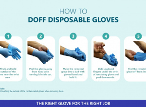 How to Doff Disposable Gloves 