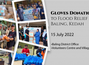 Glove Donation to Flood Relief - Baling, Kedah