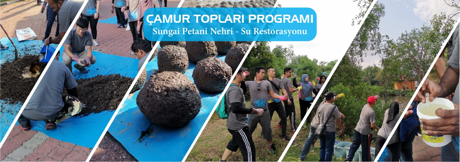 ÇAMUR TOPLARI PROGRAMI - Sungai Petani Nehri - Su Restorasyonu